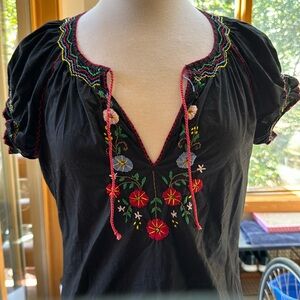 Lucky brand embroidery top